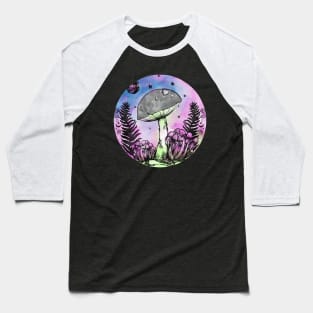 Foraging Mushroom on the Forest Floor. Baseball T-Shirt